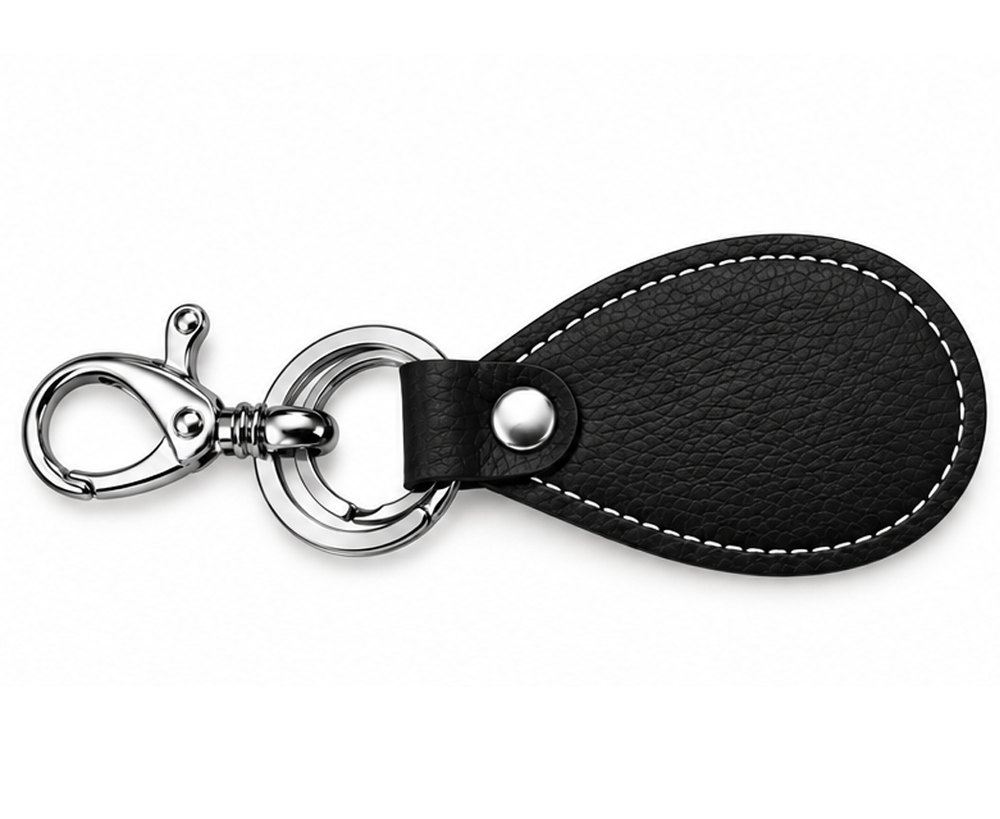 Black Leather Key Chain
