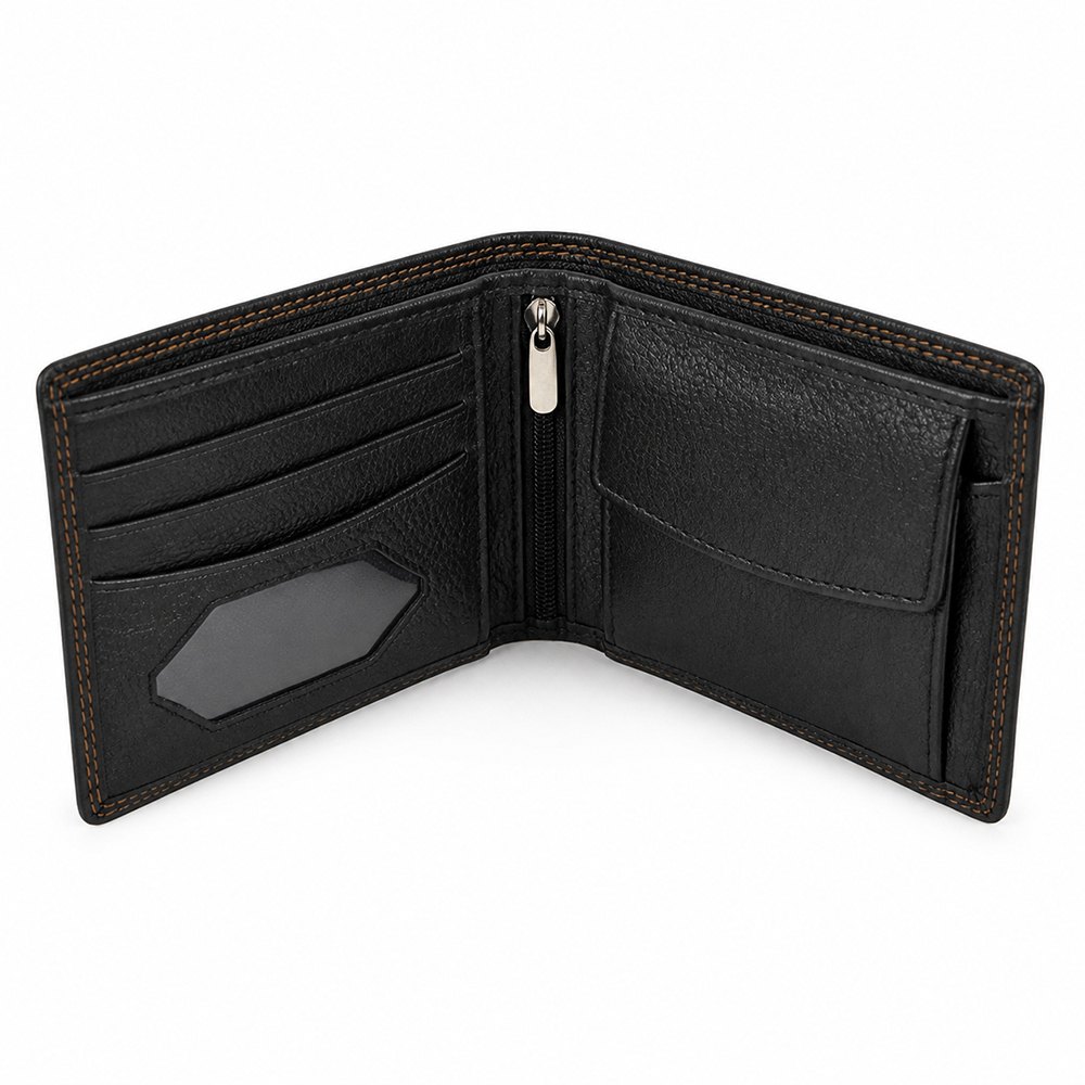 Black Zip Purse