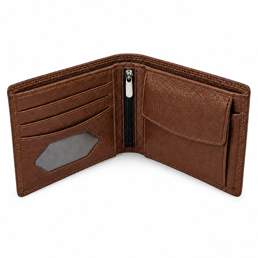 Brown Zip Purse